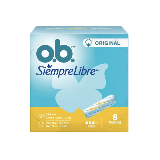Tampones O.B. Medio Original 8 Unidades
