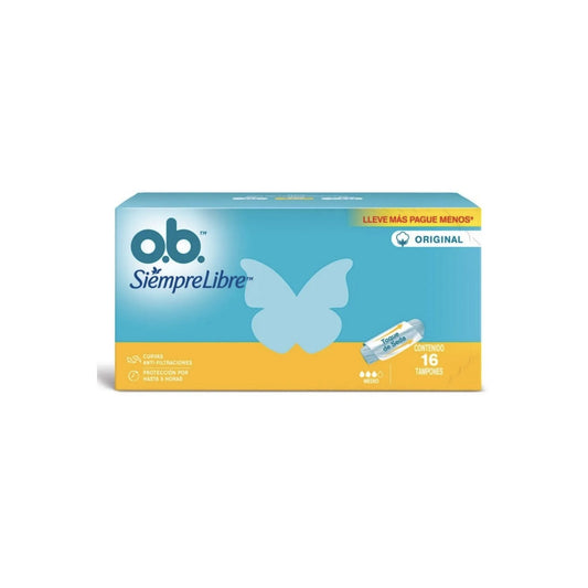 Tampones O.B. Medio 16 Unidades
