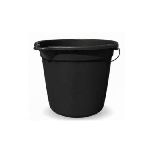 Balde Negro Con Pico 8 L