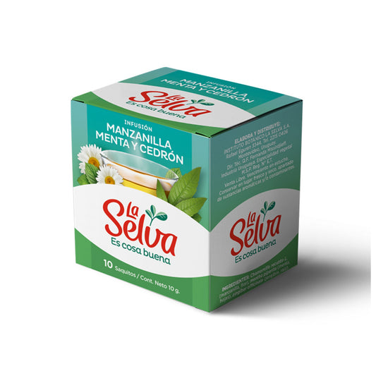 Té La Selva Manzanilla Menta Y Cedron 10 Sobres