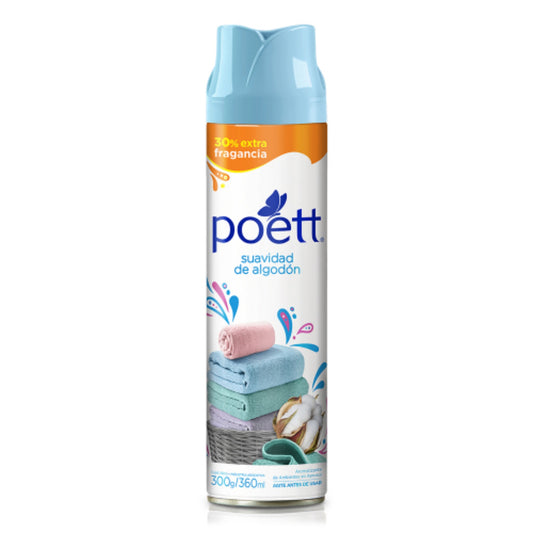Desodorante Poett Aerosol Suavidad De Algodon 360 Ml