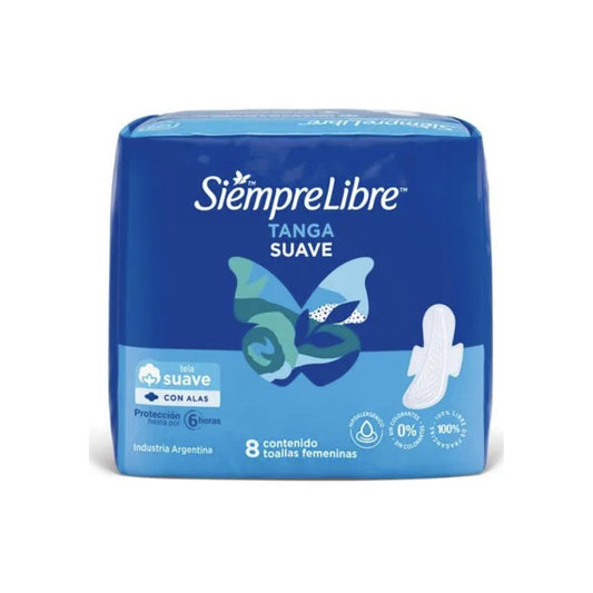 Siempre Libre Tanga Suave Con Alas 8 Unidades