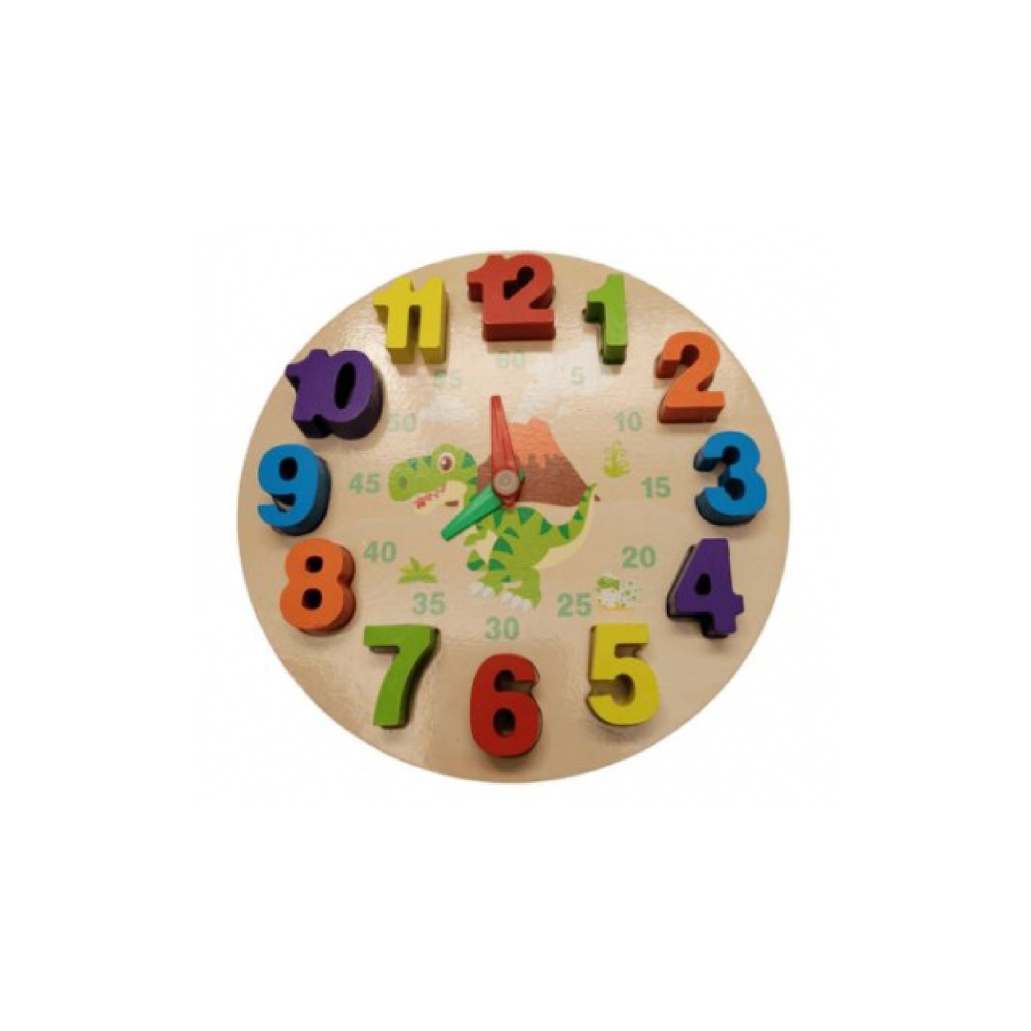 Reloj De Madera Infantil De Encastre 17 Cm