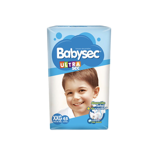 Pañal Babysec Ultra Jumbo Pack Talle Xxg 48 Unidades Más De 13 Kg