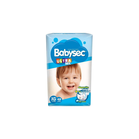 Pañal Babysec Ultra Talle XG 48 Unidades Hasta 14 Kg