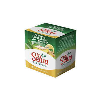 Te La Selva Verde Con Jengibre Y Limon 10 Sobres
