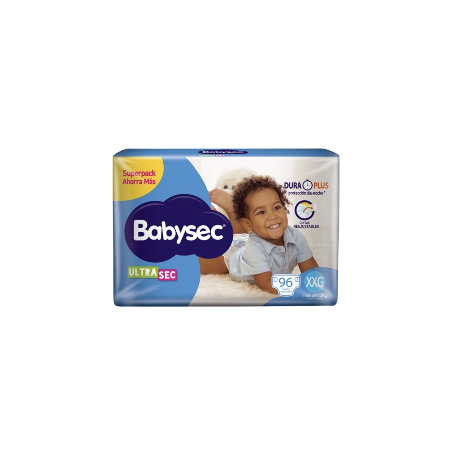 Pañal Babysec Ultra Super Jumbo Talle Xxg 96 Unidades Más De 13 Kg