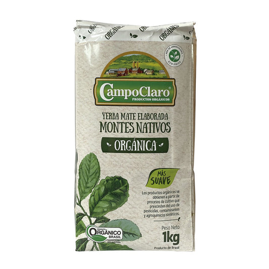 Yerba Campo Claro Orgánica Suave Montes Nativos 1 Kg