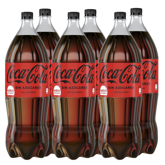 Coca Cola Sin Azucar 2.25 L 6 Unidades