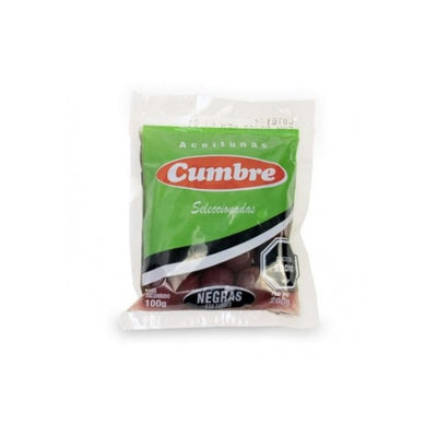 Aceitunas Negras Con Carozo Cumbre 100 G