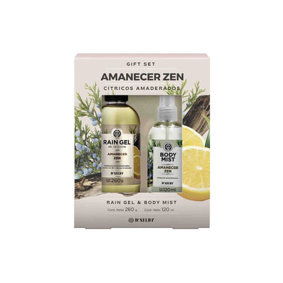 Gift Box Amanecer Zen Rain Gel 260 G + Body Mist 120 Ml