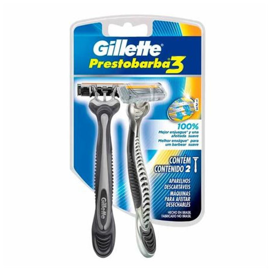 Afeitadora Gillette Prestobarba 3 Hombre 2 Unidades