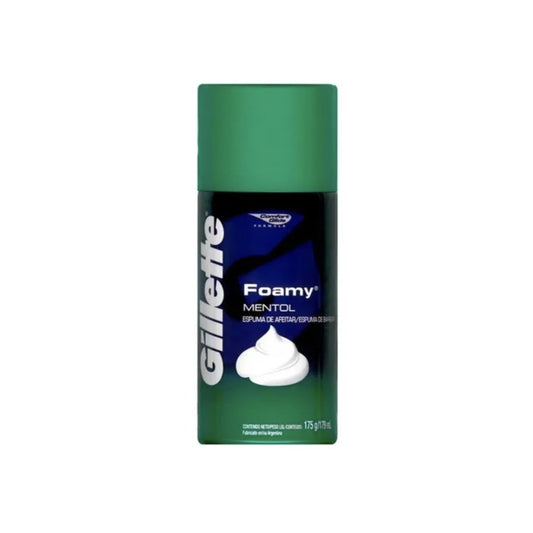 Crema De Afeitar Gillette Foamy Mentol 175 G