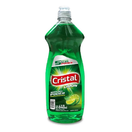 Detergente Cristal Concentrado Limón 640 Ml