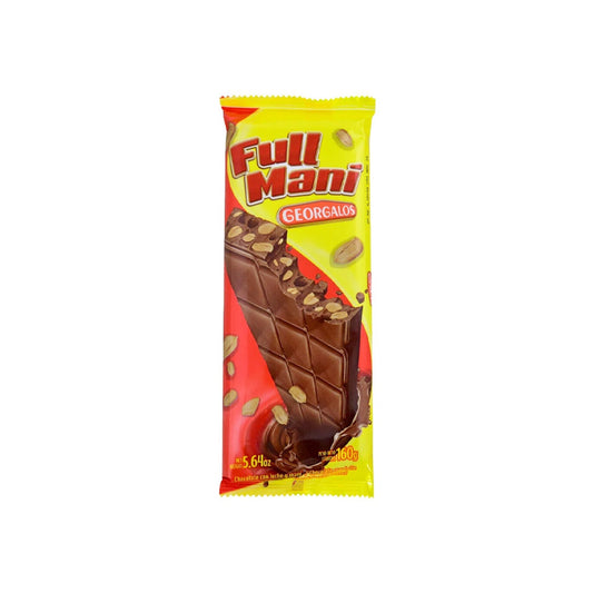 Tableta Chocolate Full Maní Georgalos 160 G