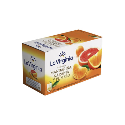 Te La Virginia 20 Saquitos Mandarina Naranja Pomelo