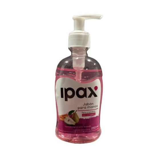 Jabon De Manos Líquido Ipax Pera Y Sandalo Con Colageno 250 Ml