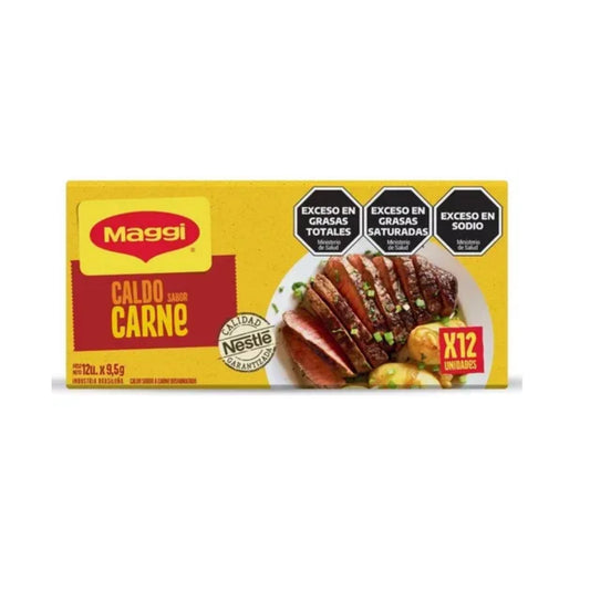 Caldo Maggi 12 Unidades Sabor Carne