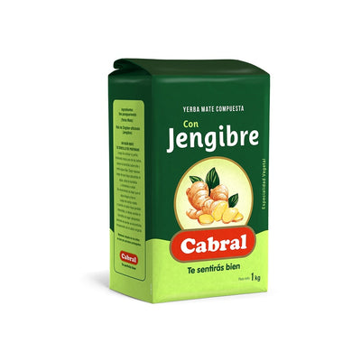 Yerba Mate Compuesta Cabral Con Jengibre 1 Kg