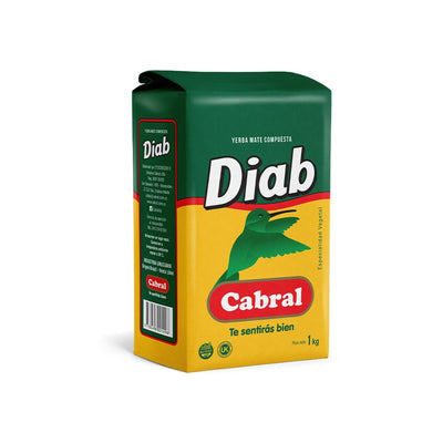 Yerba Mate Diab Cabral 1 Kg (Para Diabéticos)
