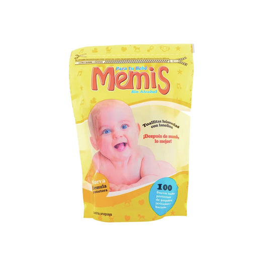 Toallitas Húmedas Memis 100 Unidades