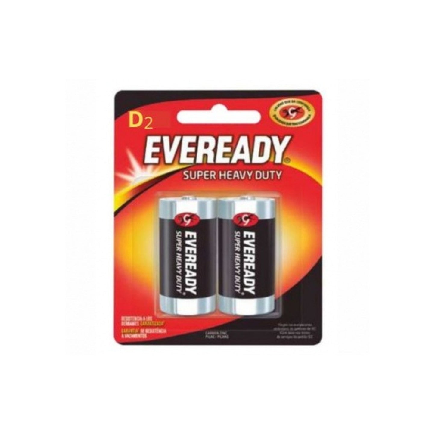 Pilas Eveready D 2 Unidades