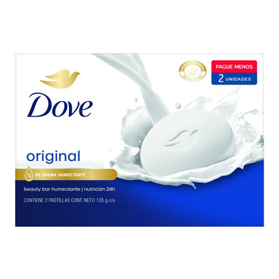 Jabón Dove Original Pack 2 Unidades 135 G Cada Unidad