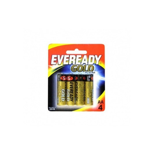Pilas Eveready AA Gold Alcalina 4 unidades