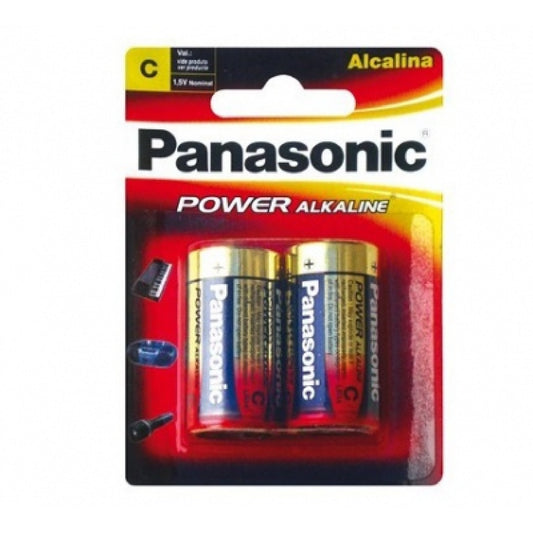 Pilas Panasonic Alcalina C 2 Unidades