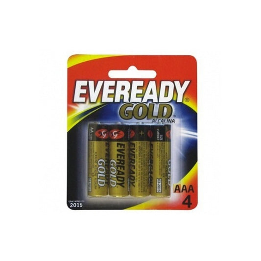 Pilas Eveready Gold Alcalina AAA 4 Unidades
