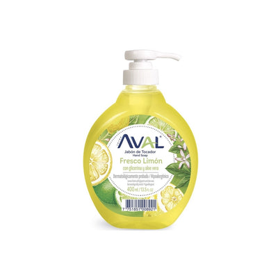 Jabón De Manos Líquido Aval Fresco Limón 400 Ml