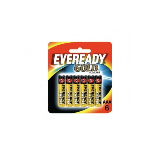 Pilas Eveready Gold Alcalina AAA 6 Unidades