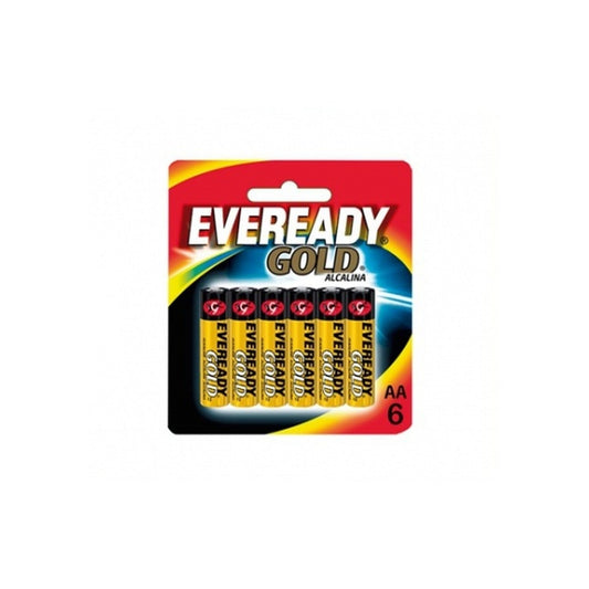 Pilas Eveready Gold Alcalina AA 6 Unidades