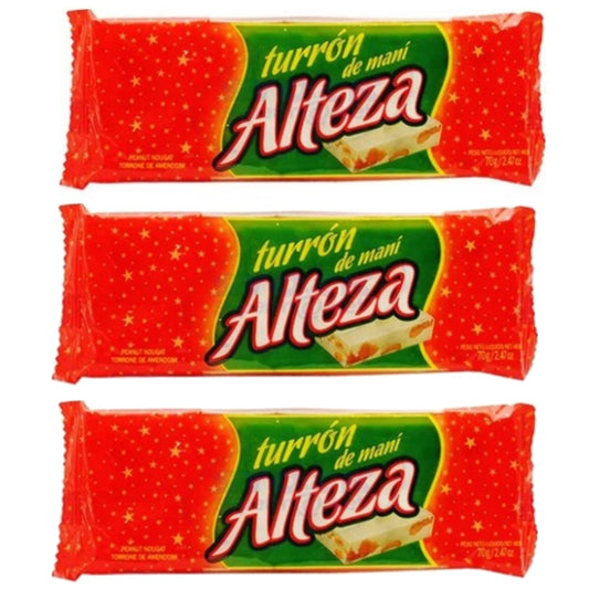 Turrón Alteza Maní 70 Gr Pack 3 Unidades