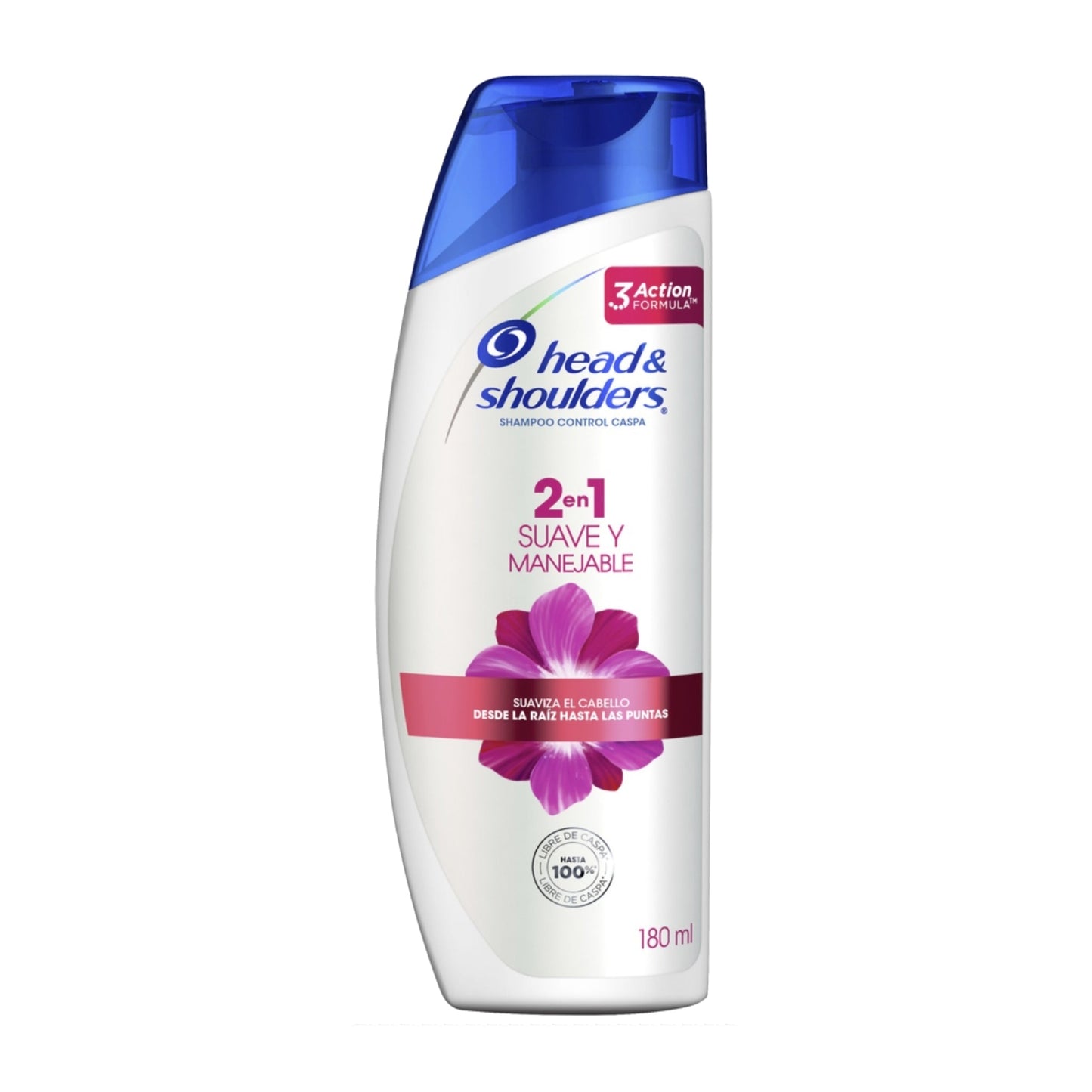 Shampoo Head & Shoulders Suave Y Manejable 2 En 1 180 Ml