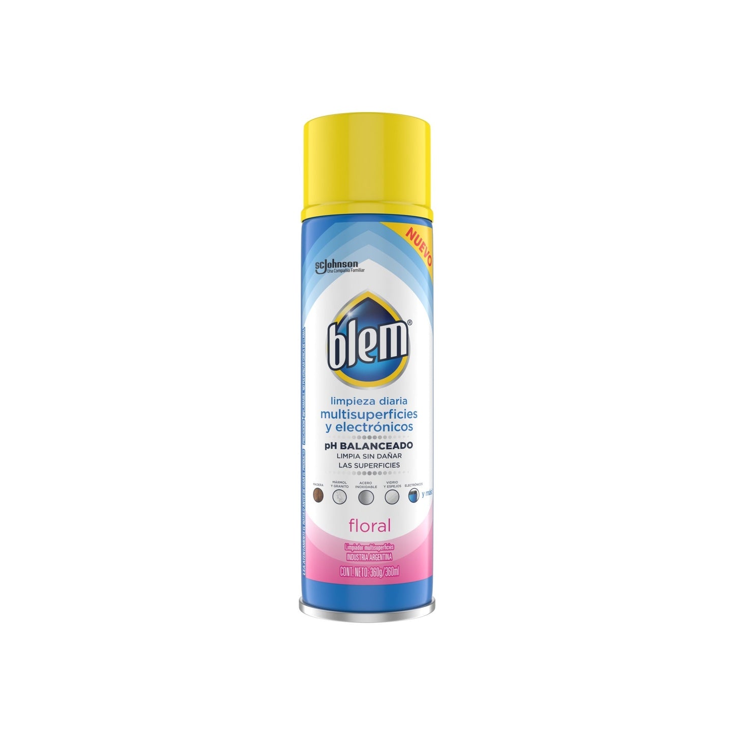 Limpiador Multisuperficie Y Electrónicos Blem Aerosol 360 Ml