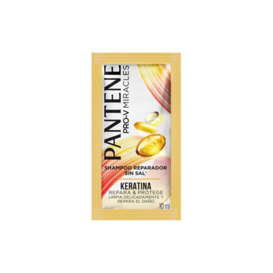 Shampoo Pantene Keratina Sin Sal Sachet 24 Unidades