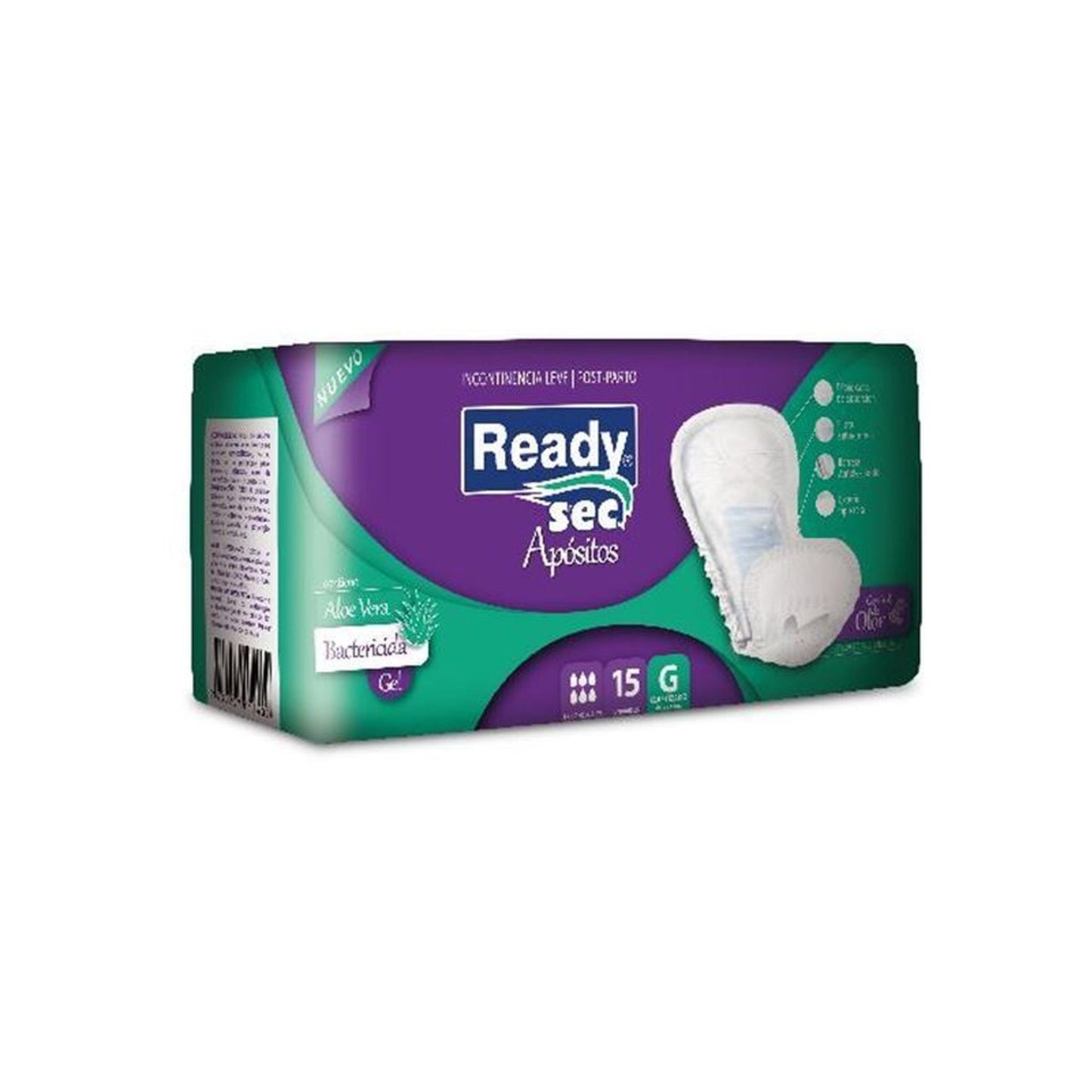 Apositos Readysec Elastizado Con Aloe Grande 15 Unidades
