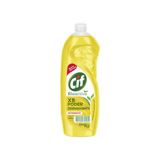 Lavavajilla Cif Bio-Active Limón 300 Ml