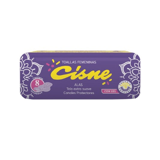 Toallas Cisne Extra Suave Con Alas 8 Unidades