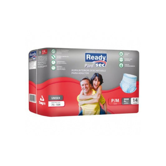 Ropa Interior Descartable Adulto Pant Readysec Talle P-M 14 Unidades