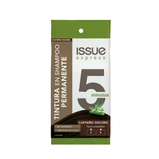 Shampoo Issue Express 5 Minutos Castaño Oscuro 25 Ml