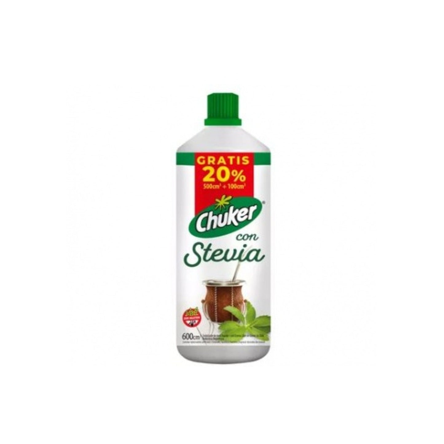 Edulcorante Chuker Stevia Líquido 600 Cc