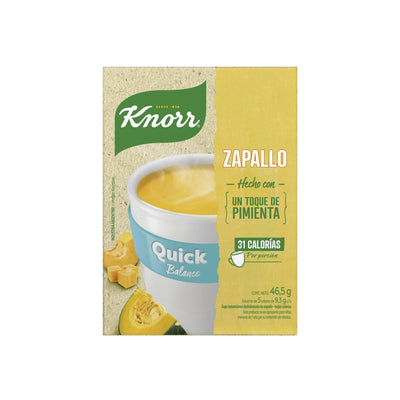 Sopa Quick Knorr 5 Unidades Sabor Zapallo Balance
