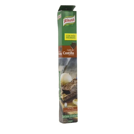 Caldo Knorr Tubo 24 Unidades Sabor Costilla