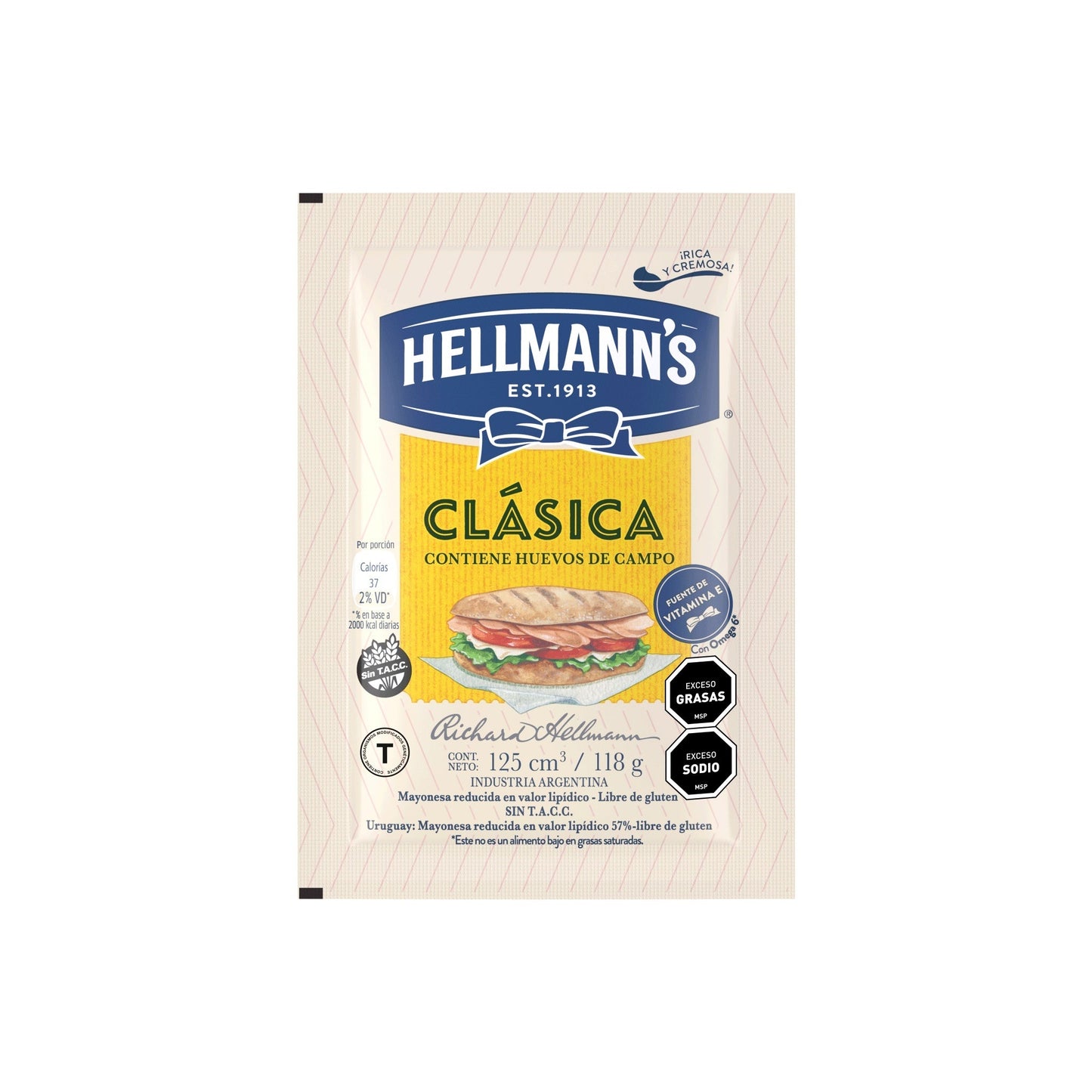 Mayonesa HELLMANNS clásica 118 G