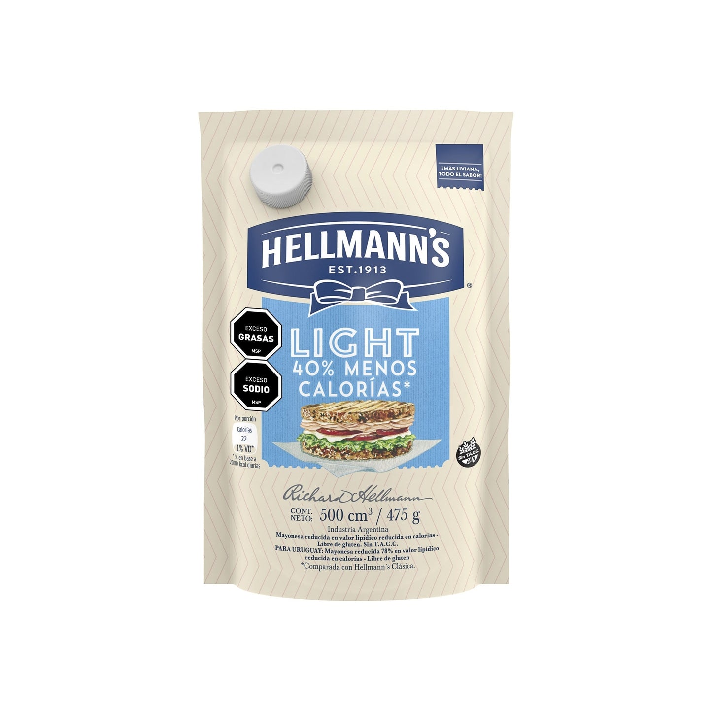 Mayonesa HELLMANNS light 475 G