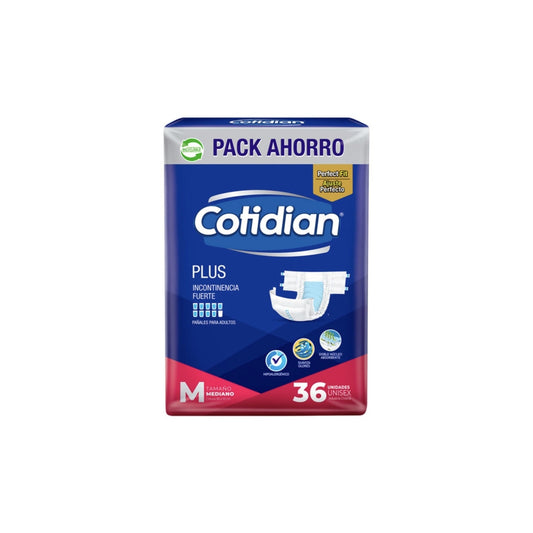 Pañal Adulto Cotidian Plus Talle M 36 Unidades