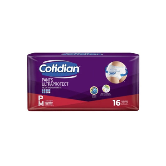 Ropa Interior Descartable Cotidian Pants Ultra Protect Talle M 16 Unidades