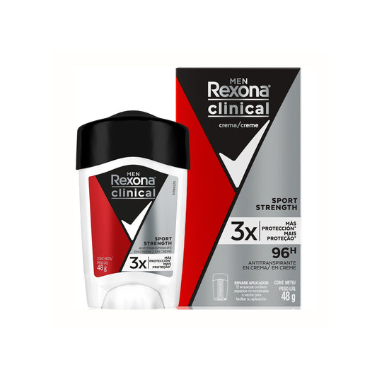 Antitranspirante Rexona Men Clinical Sport Strength Crema 48 G